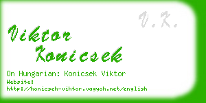 viktor konicsek business card